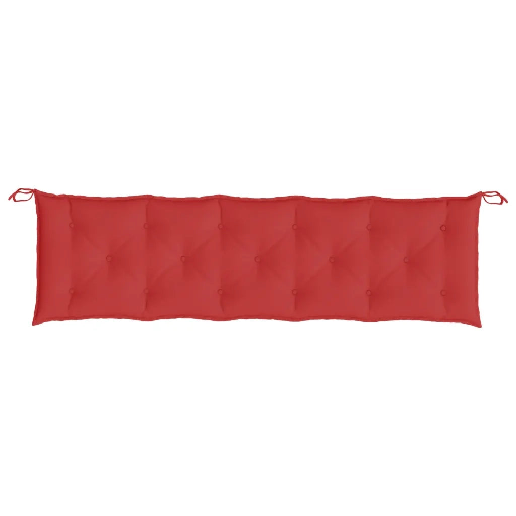 Cuscini per Panca 2 pz Rossi 180x50x7 cm in Tessuto Oxford 361722