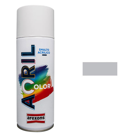 Smalto Spray Acricolor Vernice Acrilica per Metallo Legno Muro Interno Esterno Colore: Grigio Finestra