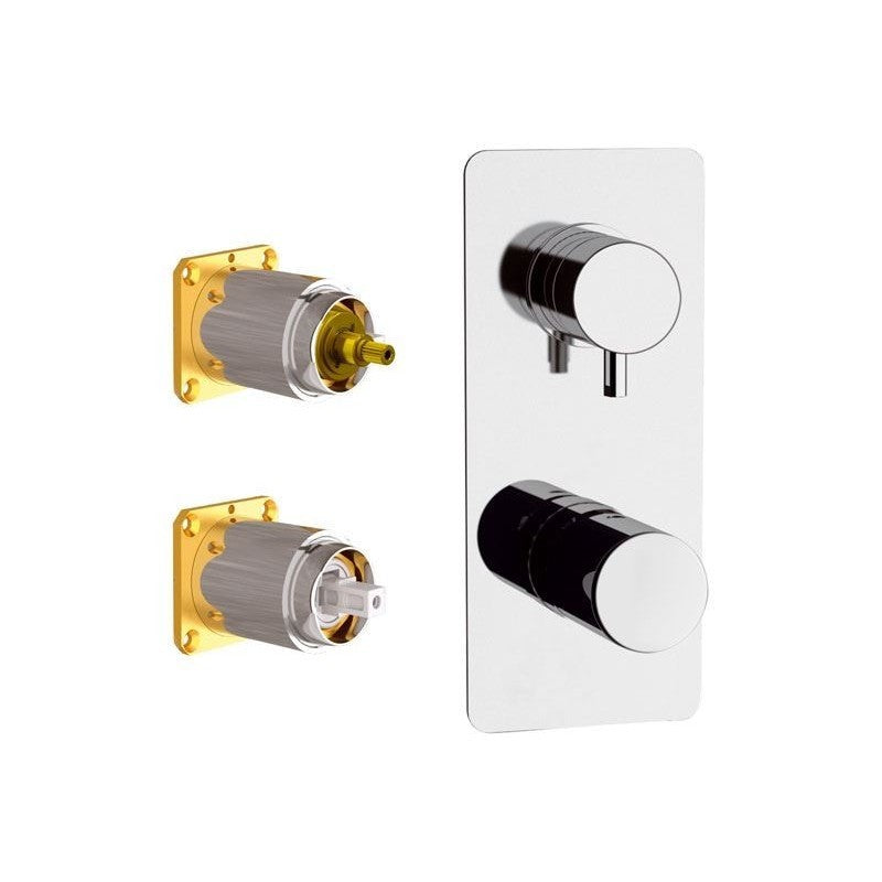 Miscelatore doccia con 3 vie e posizioni - serie fusion