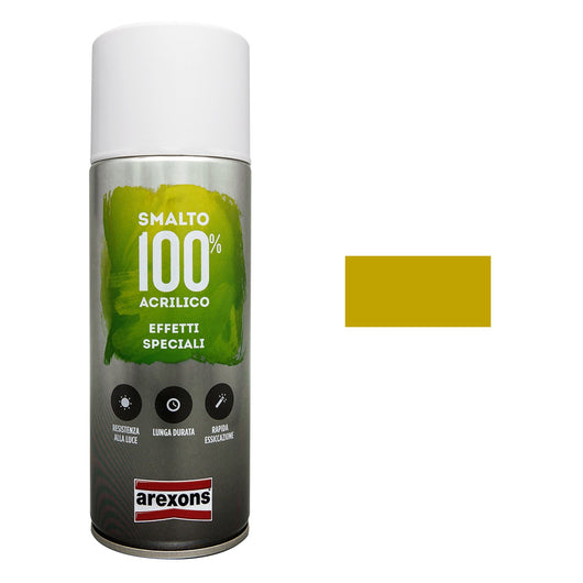 Smalto Spray effetto Metallizzato Oro 100% Acrilico Arexons Colore: Oro Ricco Pallido
