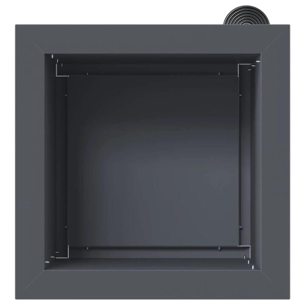Fioriera da giardino con LED Antracite 30 x 30 x 30 cm Acciaio 8008060