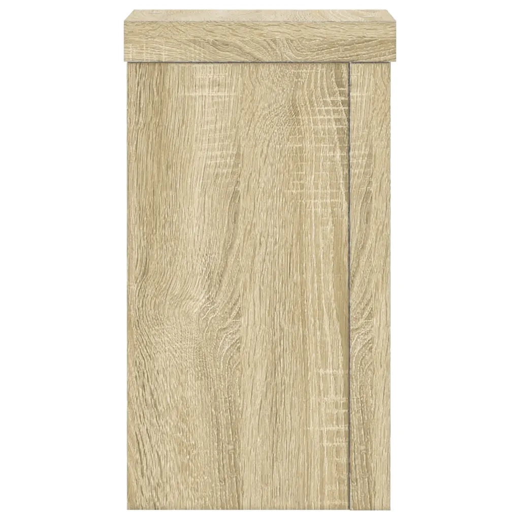 Supporti per piante | Sostegno per piante 2 pz Rovere 10x10x18 cm in Multistrato