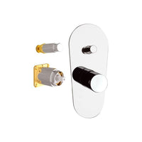 Miscelatore vasca o doccia con deviatore senza box - serie fusion