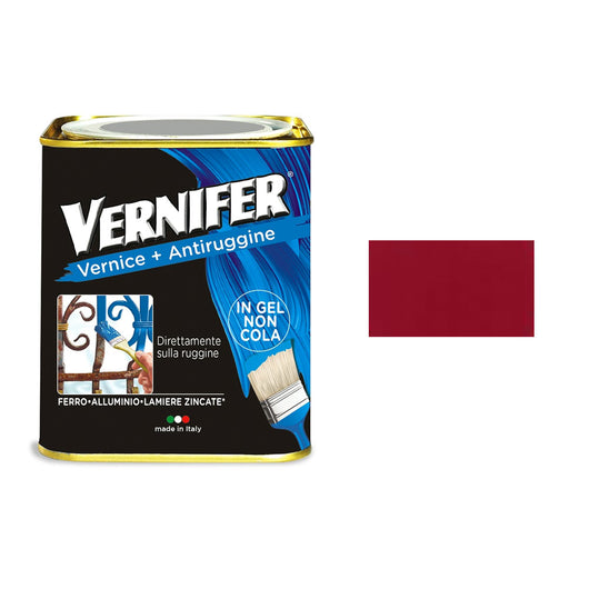 Vernice Antiruggine Vernifer Brillante Satinata Metallizzata Interno Esterno Colore: Rosso Brillante
