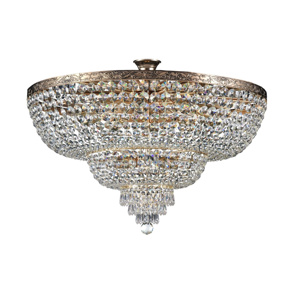 Lampadario Palace ottone cristallo 14 luci Maytoni DIA891