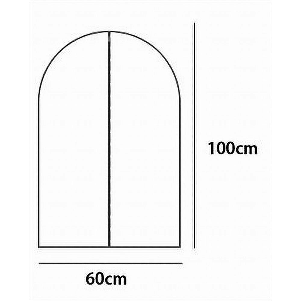 Trade Shop - Custodia Copriabito Fodera Indumenti Giacca Cappotto Con Cerniera 60x100cm 87415 -