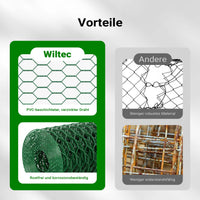 Rete metallica verde per voliere maglie da 25x25mm rotolo 60cmx25m Rete per recinti