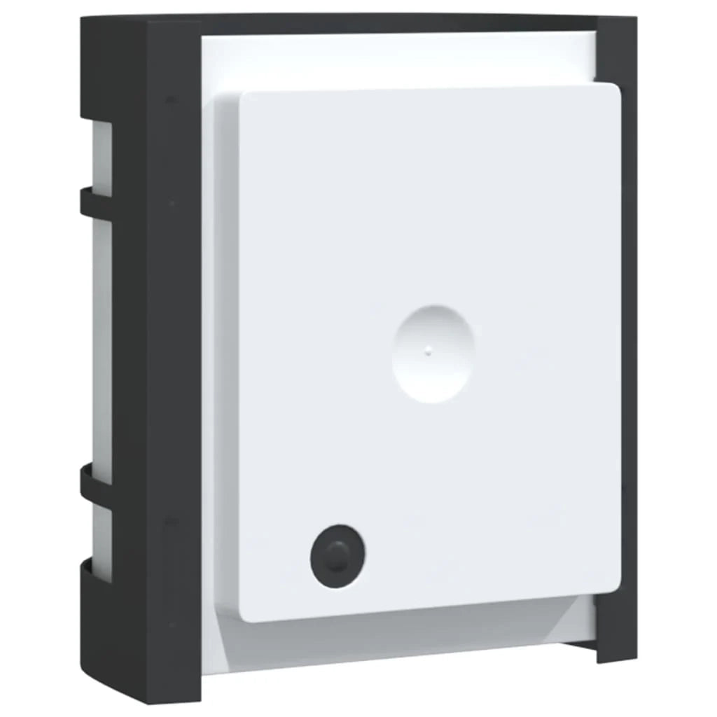 Set di 2 applique da esterno multiuso IP44 per la decorazione del giardino 13,5 x 10,5 x 16,5 cm acciaio inox nero 02_0056611