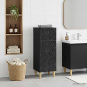 Mobiletto da Bagno DELFT Nero 30 x 31 x 80 cm 897046