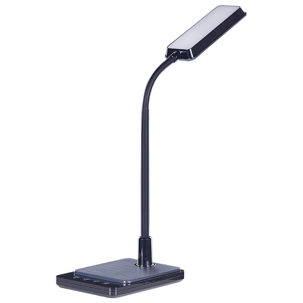 Lampada da ufficio LED nero materiale sintetico braccio e regolabile regolatore 38 cm cameretta ufficio soggiorno