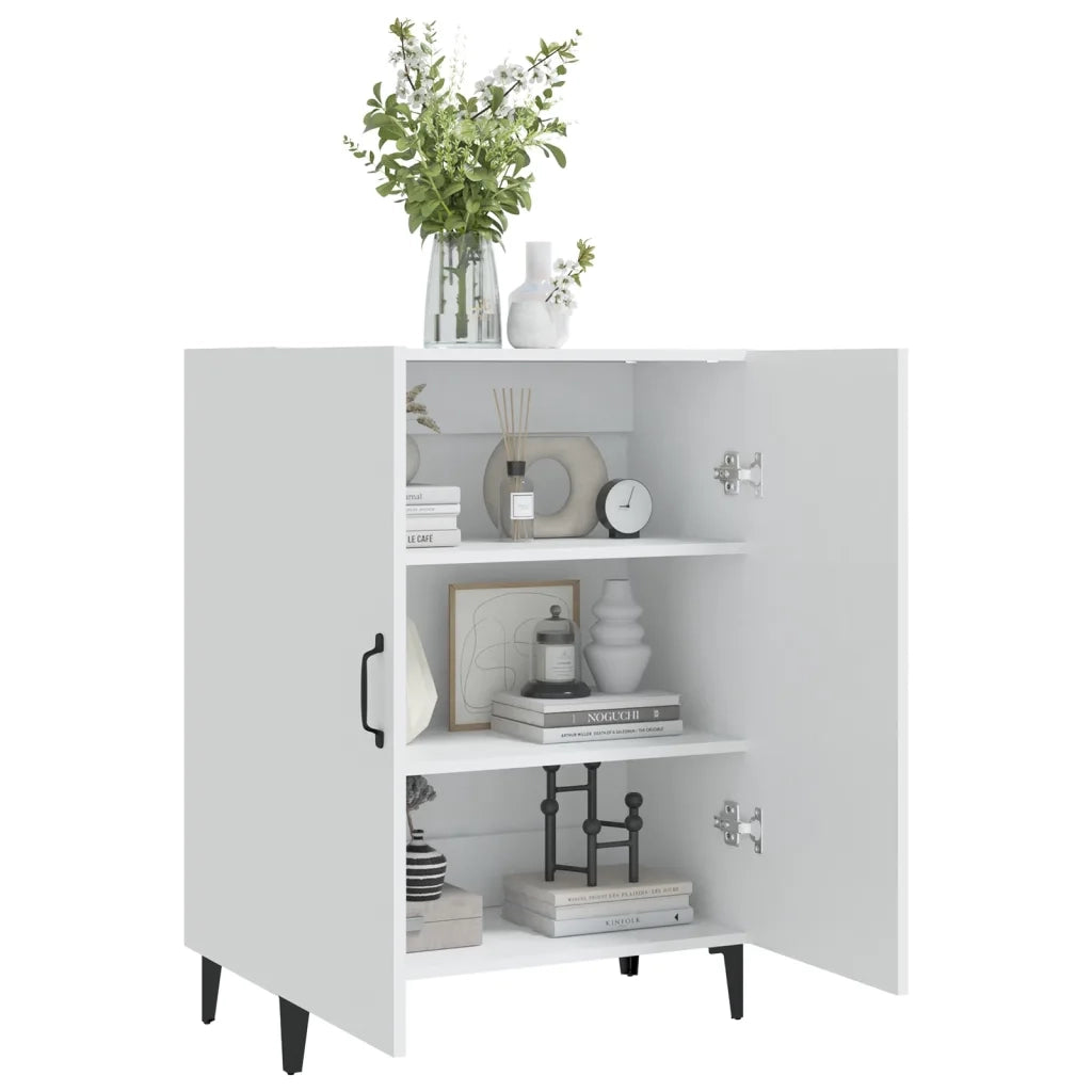 Credenza | Madia | Buffet da pranzo | Armadio da pranzo Bianca 70x34x90 cm in Legno Multistrato