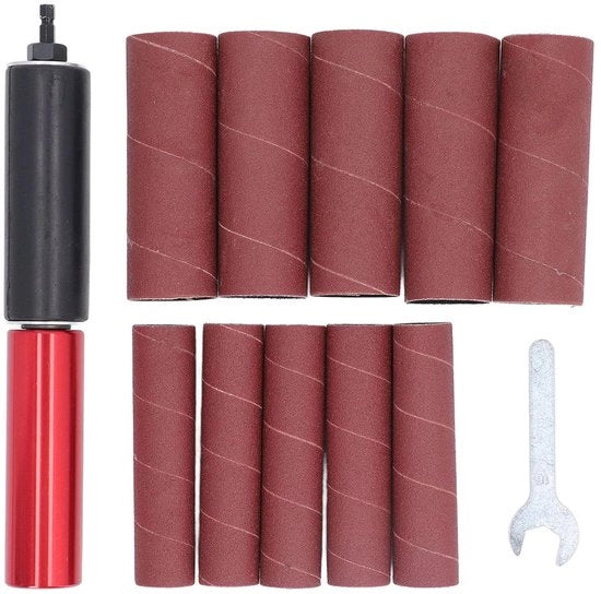 Kit di pulizia a spazzole in gomma con 15 testine da schiuma a 15 spigoli - Adattatore per borchie e attrezzi da foro - 10 set di testine da schiuma - macchina da schiuma a spigoli con trasmissione