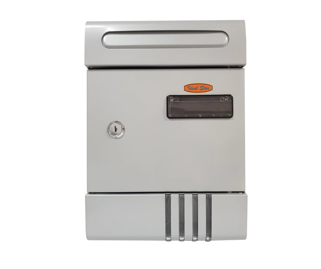 CASSETTA POSTALE IDEAL STAR IN ACCIAIO cm 204x65x290h - Giallo senape - IDEAL STAR