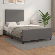 Giroletto senza Materasso Grigio 120x190 cm Similpelle