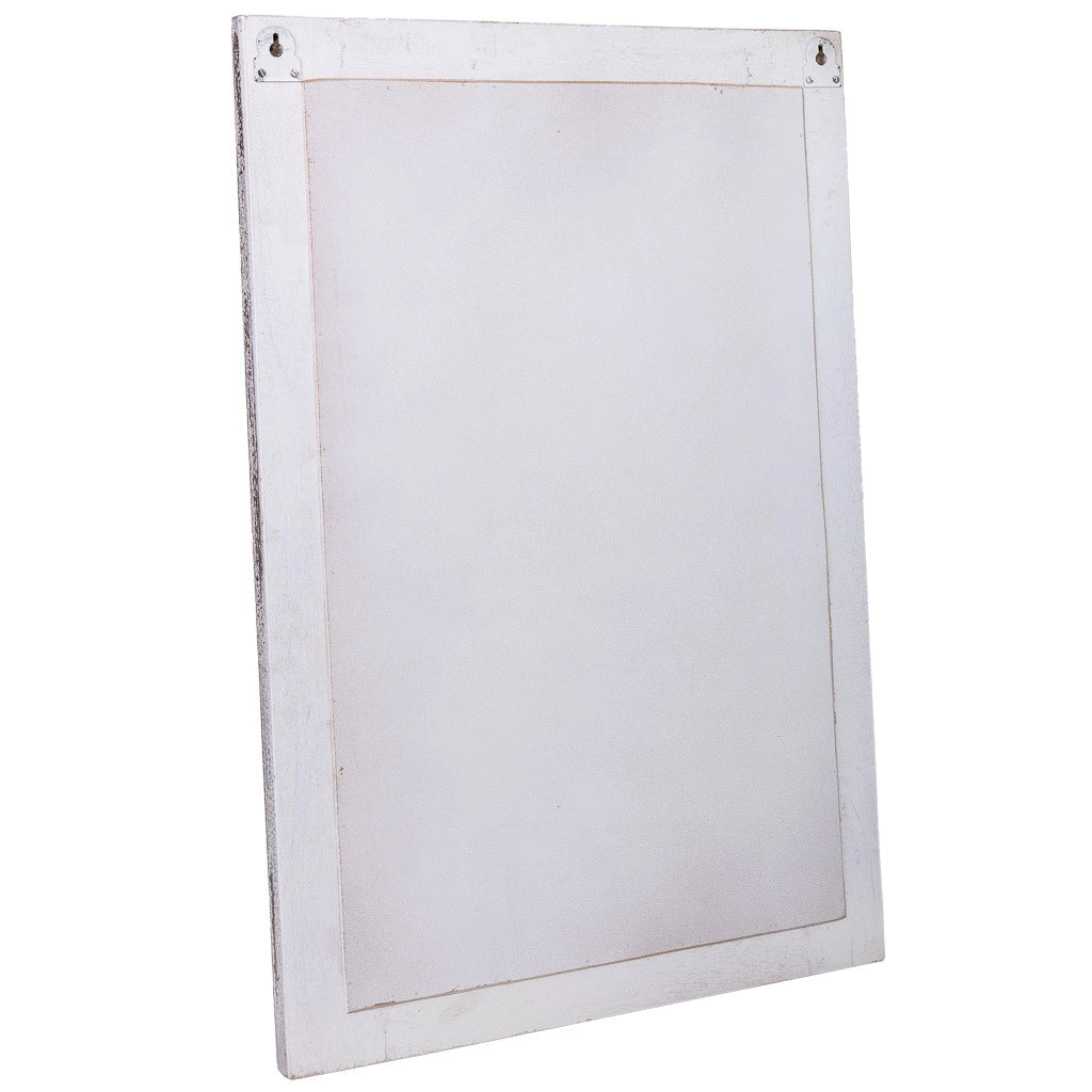Specchio in legno invecchiato marrone 60x4x90