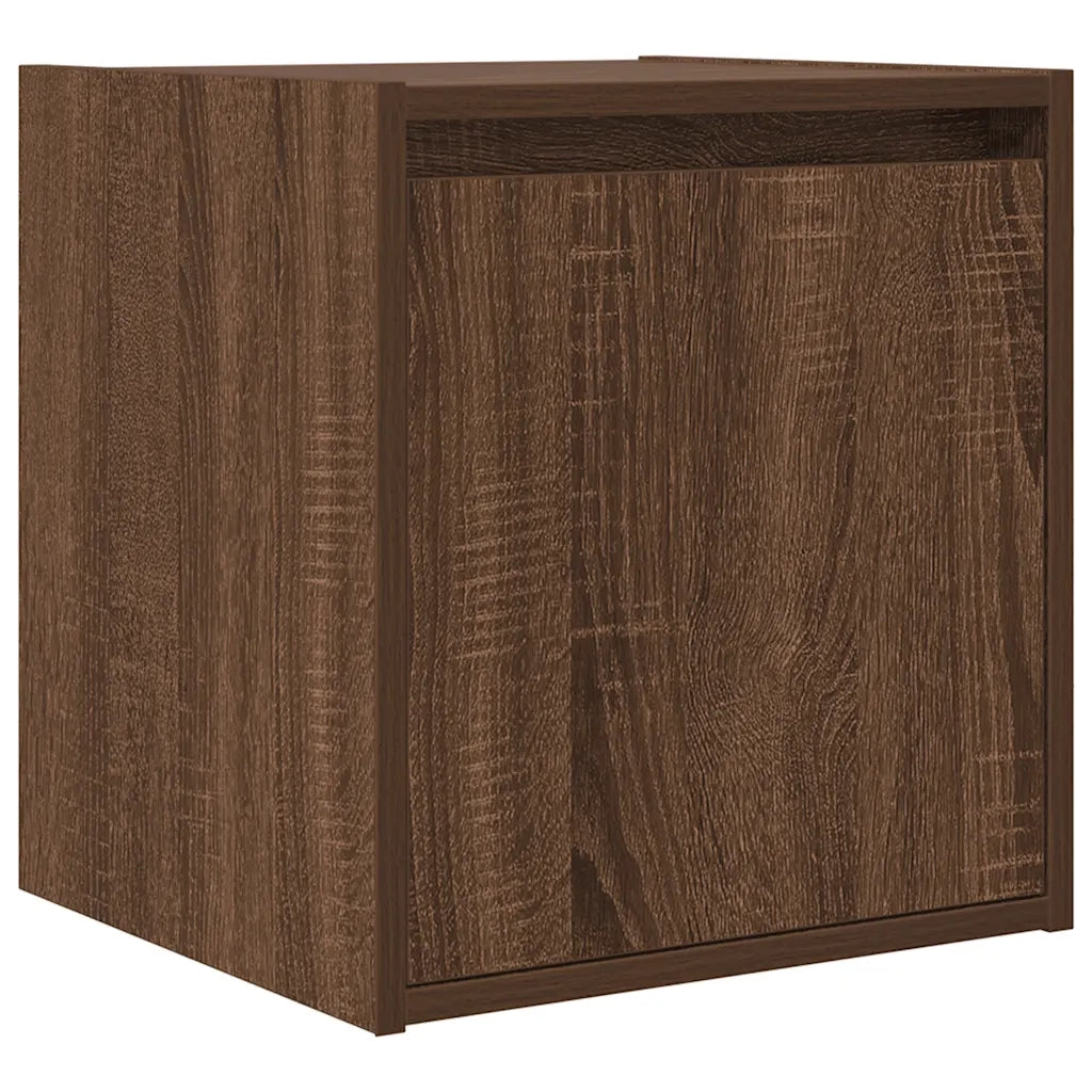 Comodino a Muro Rovere Marrone 38x34x40 cm 861241