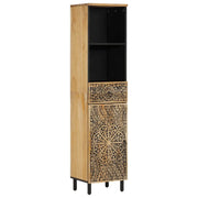Mobiletto da bagno 38 x 33 x 160 cm ampio spazio contenitivo stile retrò legno massello di mango 02_0047289