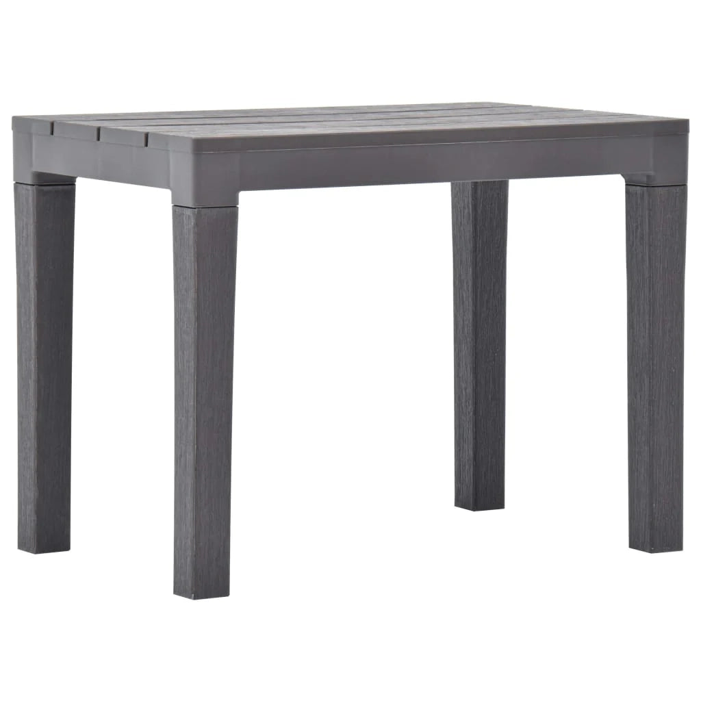 Panca da giardino mobili da esterno per patio terrazze da giardino 2 pezzi plastica color moka 02_0011851