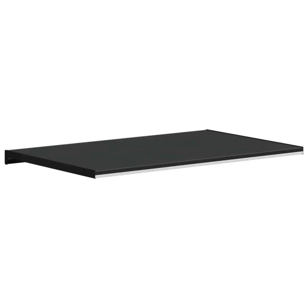 Soglia della Finestra Nero con Venature del Legno PVC