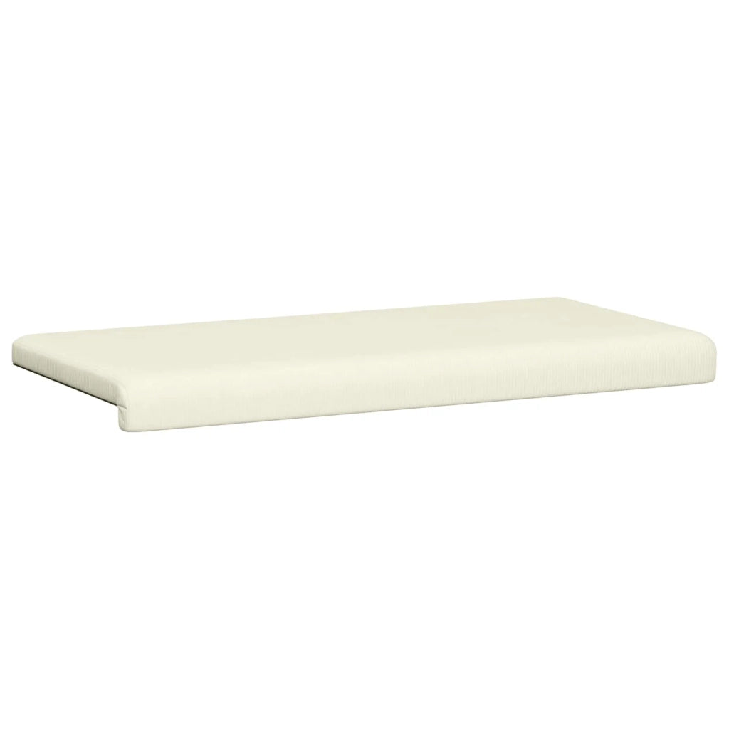 Cuscino per panchina corduroy Crema Profondità 35 cm 42043291