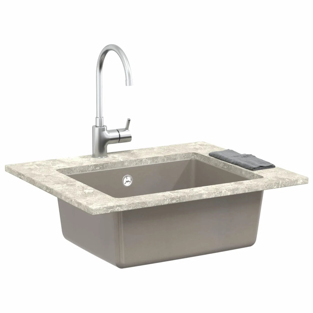 Lavello Grigio 530 x 460 mm 80% Quarzo e 20% Resina CFW6305121