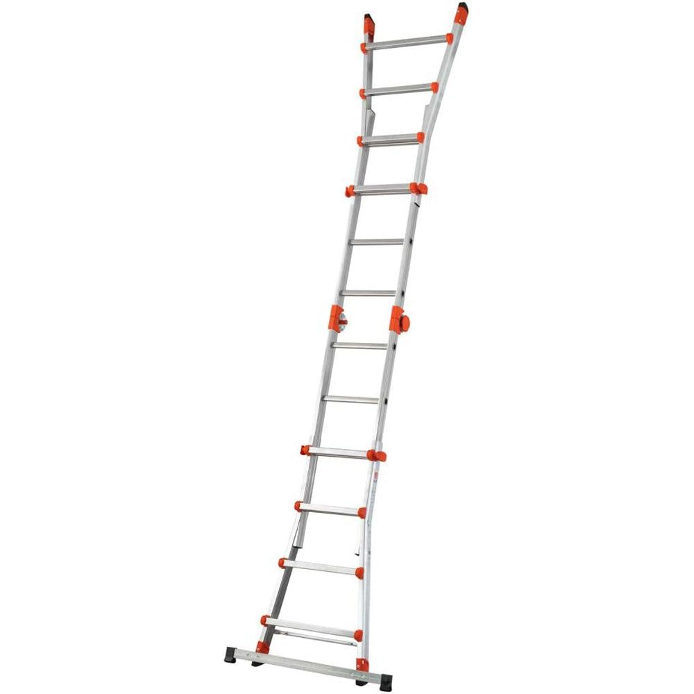 SCALA ALLUMINIO TELESCOPICA MULTIFUNZIONE GRADINI 6+6 PEPPINA 150KG GIGANTISSIMA GIERRE AL060