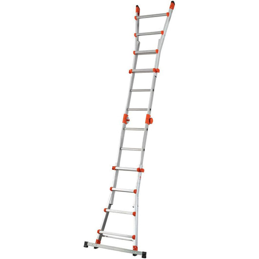 SCALA ALLUMINIO TELESCOPICA MULTIFUNZIONE GRADINI 6+6 PEPPINA 150KG GIGANTISSIMA GIERRE AL060