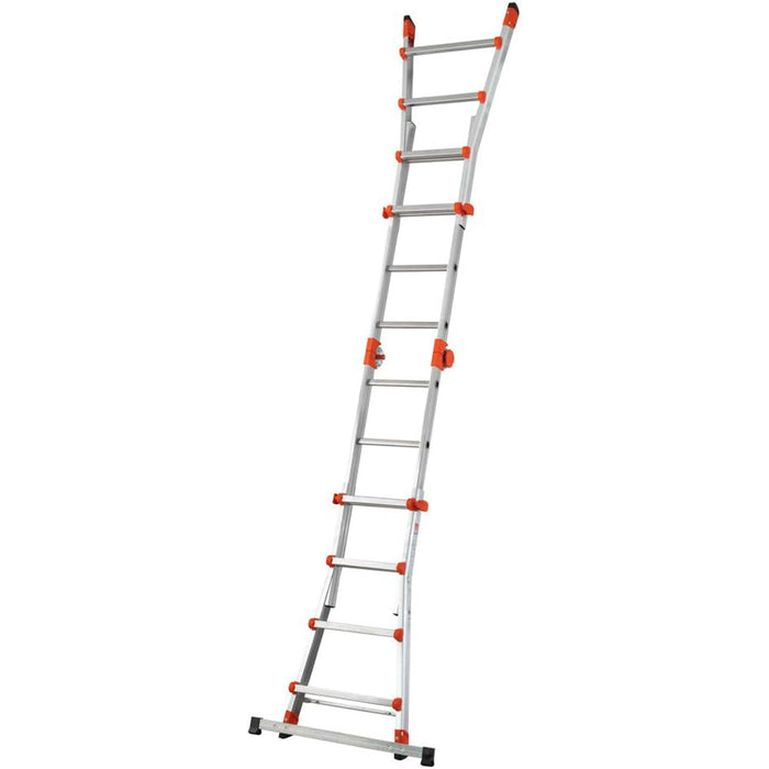 SCALA ALLUMINIO TELESCOPICA MULTIFUNZIONE GRADINI 6+6 PEPPINA 150KG GIGANTISSIMA GIERRE AL060