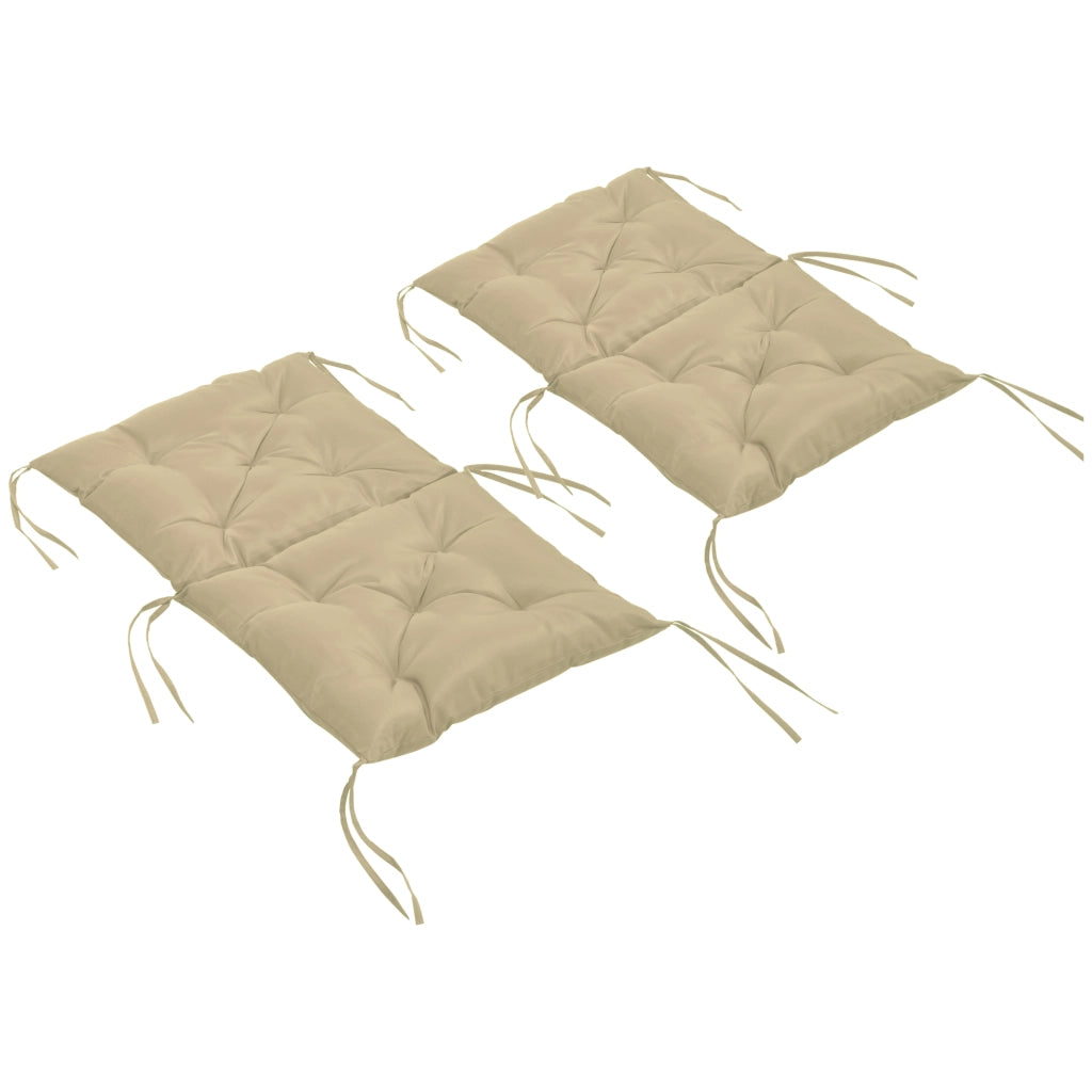 Set di 2 Cuscini per Sedie ¨C Minimal ¨C Tessuto, Khaki, 98x50 cm
