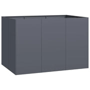 Fioriera | Cassetta per fiori | Vaso Antracite 120x80x80 cm in Acciaio