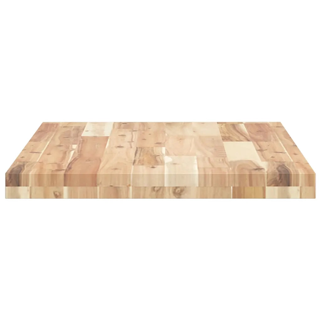 Piano Tavolo | Superficie Tavolo | Piano Scrivania Non Trattato 120x50x4cm Legno Massello Acacia
