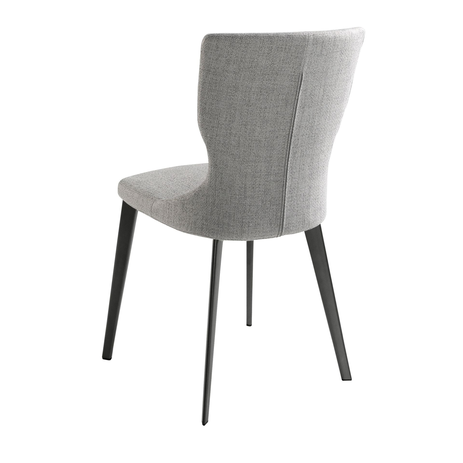 Sedia in tessuto grigio