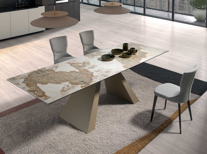 Sedia in tessuto grigio