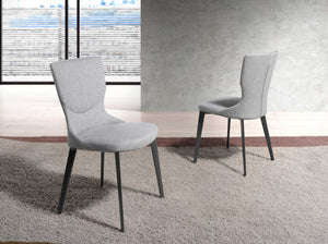 Sedia in tessuto grigio