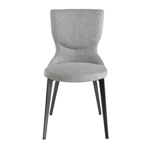 Sedia in tessuto grigio