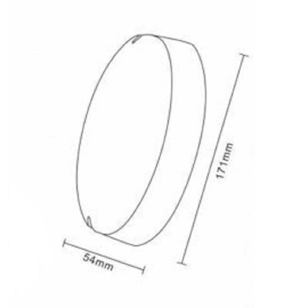 Trade Shop - Plafoniera Led 18w Tonda Soffitto Parete Esterno Luce 3000k 4000k 6500k Wlg02-18w -