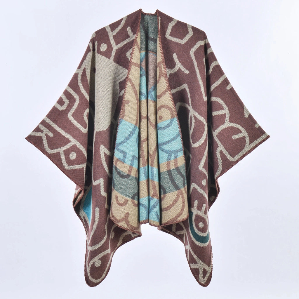 Nuova sciarpa/stola da donna in stile europeo e americano, spessa e avvolgente.