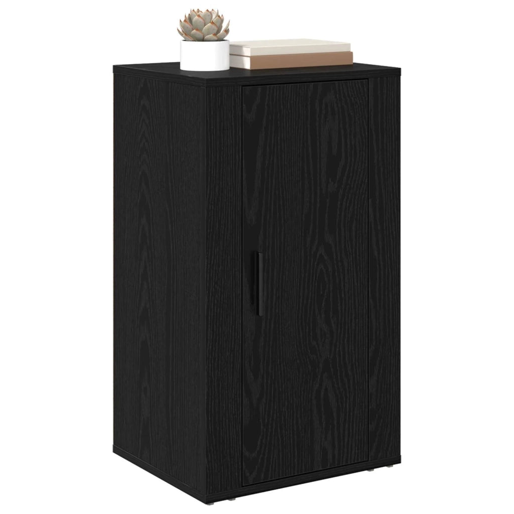 Credenza | Madia | Buffet da pranzo | Armadio da pranzo Rovere Nero 40 x 33 x 70 cm Legno multistrato