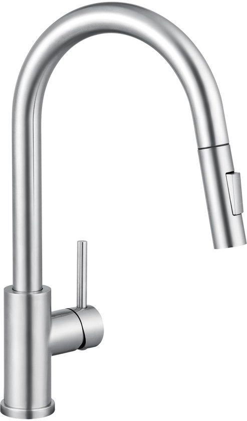 Cucina a pressione, Cucina a pressione con Sprezzatore estensibile, Cucina a pressione ad alta pressione, Cucina a pressione con rubinetto per scarico, Due sfiatatoi, 360° Rotativo, In acciaio inossidabile - SERIE SOFETIY