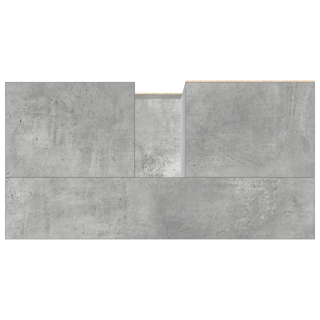 Mobile Lavabo da Bagno Grigio Rovere 65x33x60 cm in Truciolato