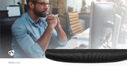 Supporto per tastiera ergonomico con rivestimento in gel - Lycra/PU - Nero