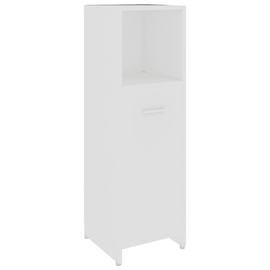Set Mobili da Bagno 4 pz Bianco in Legno Multistrato cod mxl 31387