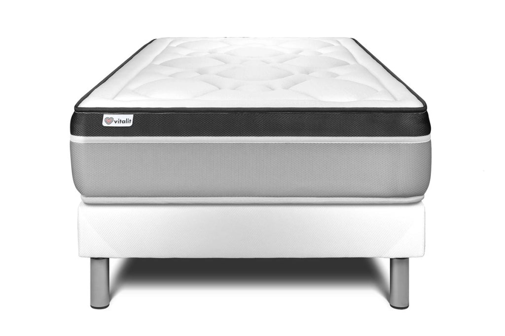 Letto con materasso VITAL ERGO 120 x 200 cm Rete kit Bianco