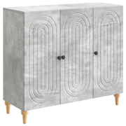 Credenza Grigio Cemento 89 x 34,5 x 80 cm Legno ingegnerizzato