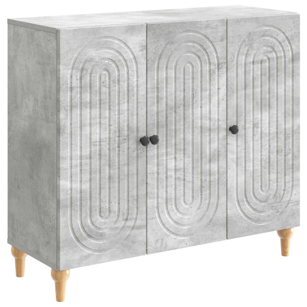 Credenza Grigio Cemento 89 x 34,5 x 80 cm Legno ingegnerizzato