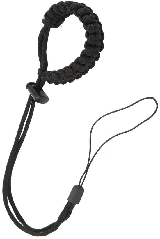 Cintura di immersione a lanyard manuale - tessuto in cotone - resistente e leggero - colore nero - adatto per azionatori di fotocamere - ideale per uso subacqueo