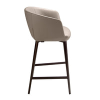 Sgabello in similpelle grigio