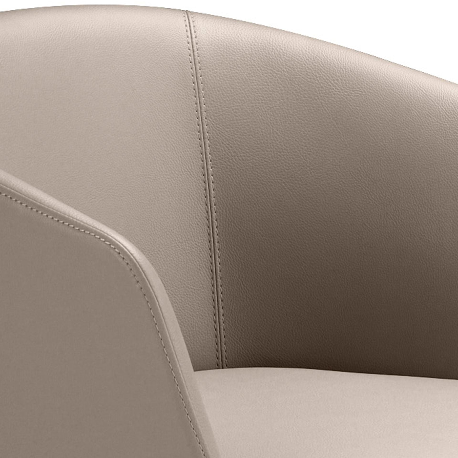 Sgabello in similpelle grigio