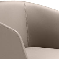 Sgabello in similpelle grigio