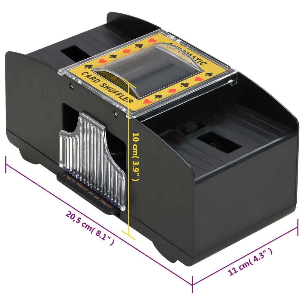 Mescolatore Automatico di Carte Nero 2 Mazzi CFW9280089
